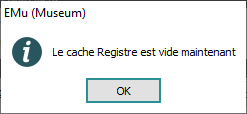 Cache vidé